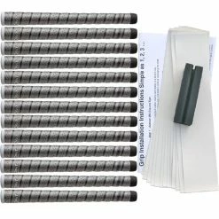 Winn Grips Winn Dri-Tac Wrap Gray 13-pc Grip Kit -Cheap Golf Shafts Store 7DTWR DG Pack X min