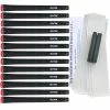 Rexton Golf Rexton Black/Red Line Velvet Standard 13 Pc Grip Kit -Cheap Golf Shafts Store RE 2274 PK X min