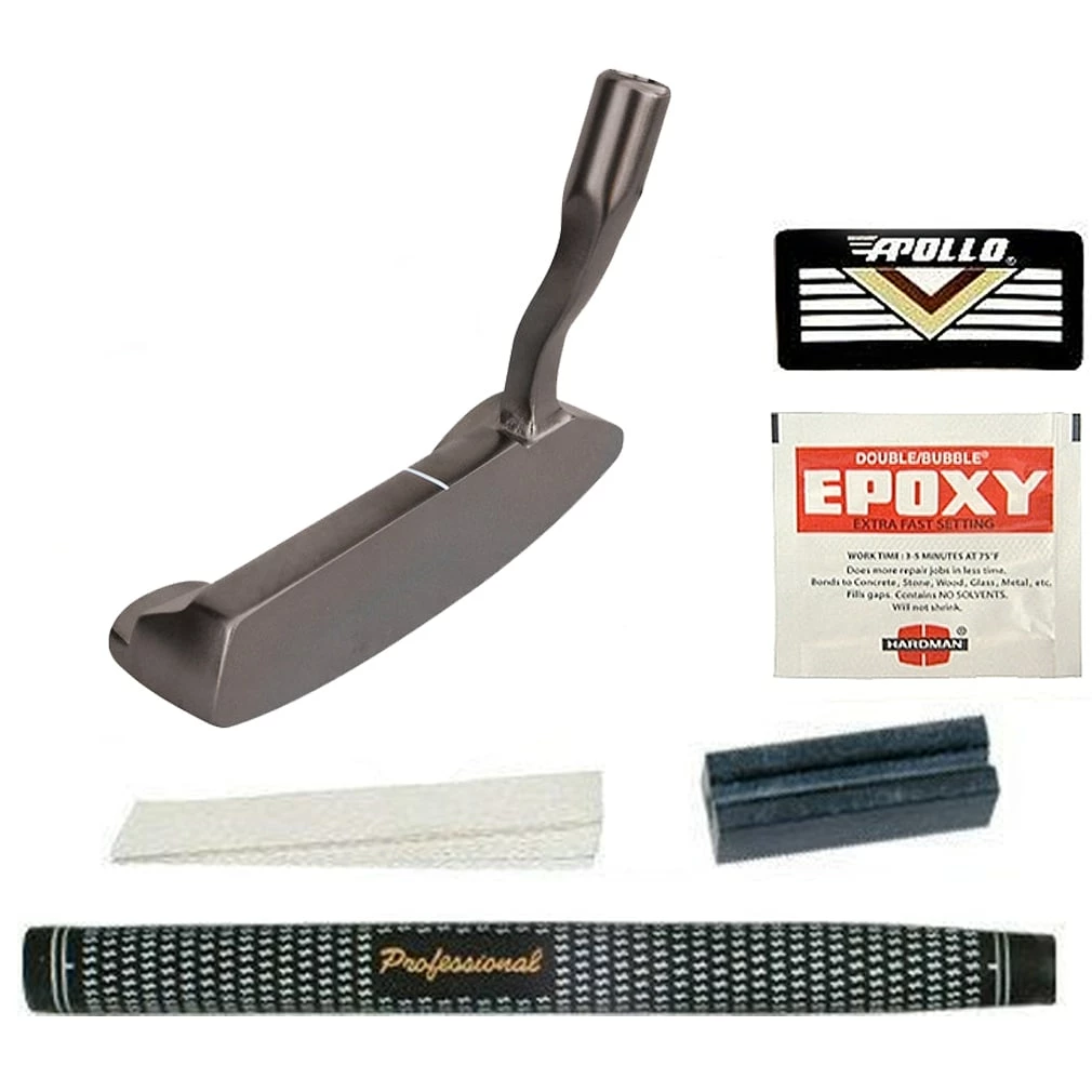 Integra Golf Integra Gun Metal Blade Putter Component Kit 3 Integra Golf Integra Gun Metal Blade Putter Component Kit