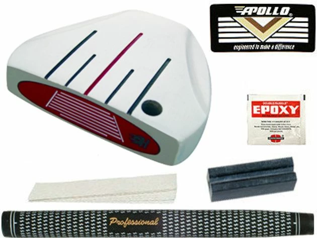 Heater 5.0 White Mallet Putter Component Kit 3 Heater 5.0 White Mallet Putter Component Kit