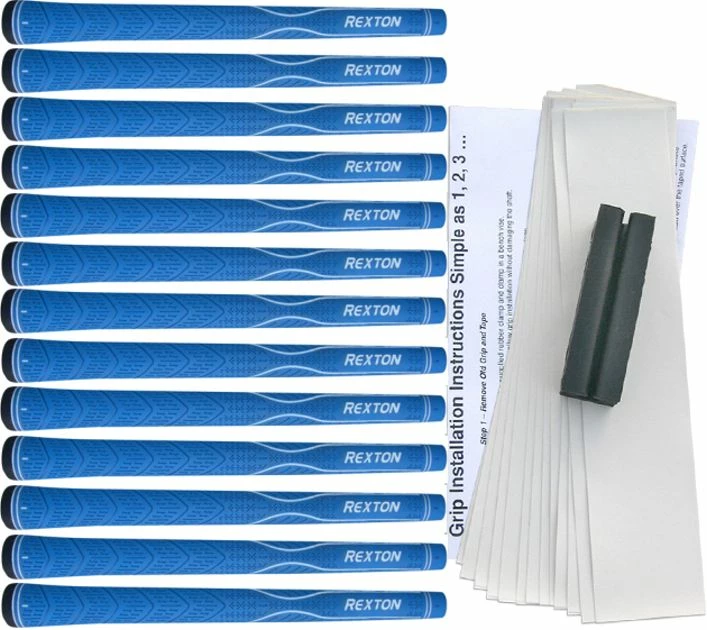 Rexton Golf Rexton V-Line Blue 13 Pc Grip Kit 3 Rexton Golf Rexton V-Line Blue 13 Pc Grip Kit