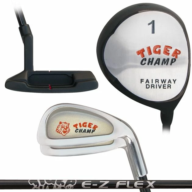 Built Tiger Champ Junior 4-Club Set 3 Built Tiger Champ Junior 4-Club Set