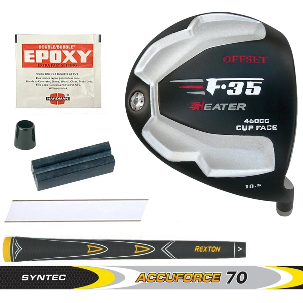 Heater F-35 Black Offset Titanium Driver Component Kit 3 Heater F-35 Black Offset Titanium Driver Component Kit